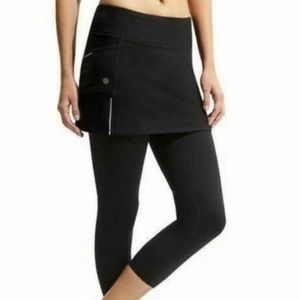 NWOT Athleta Contender 2-in-1 Skirt Capri Pants